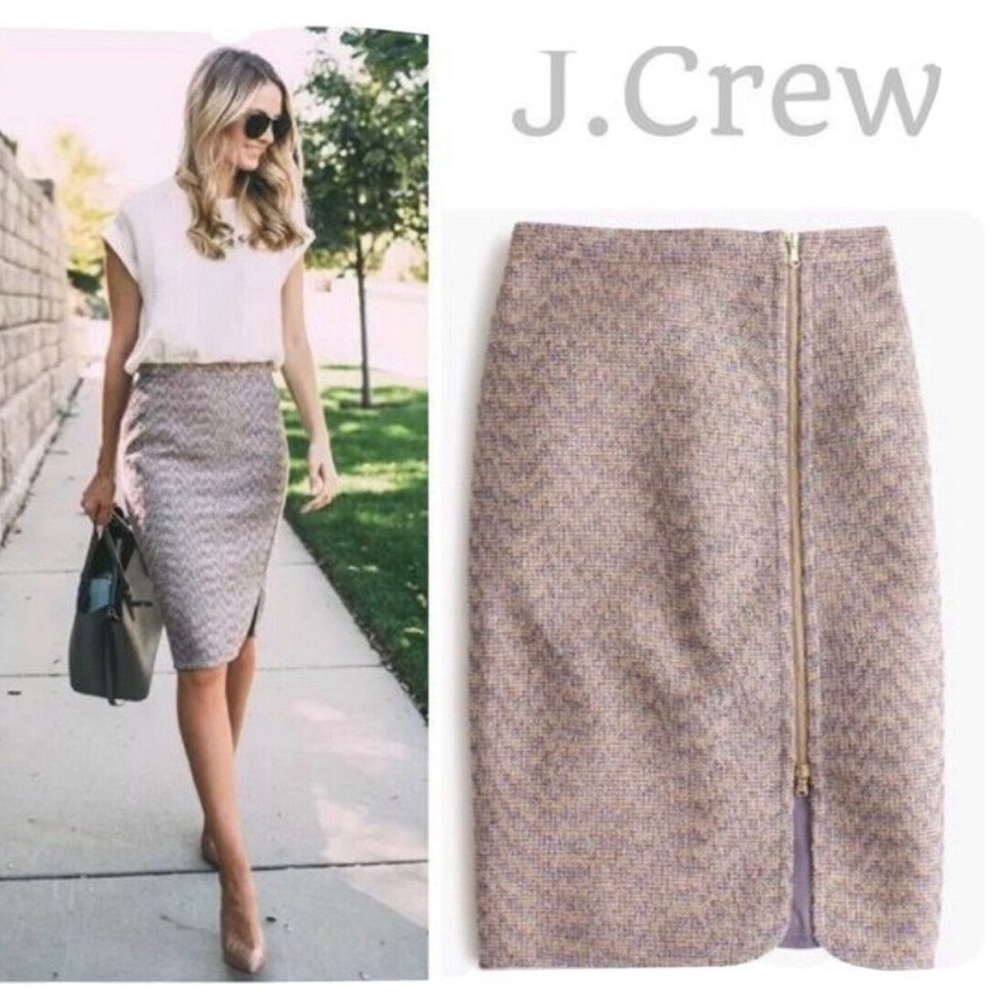J.crew size zip pencil skirt nwt